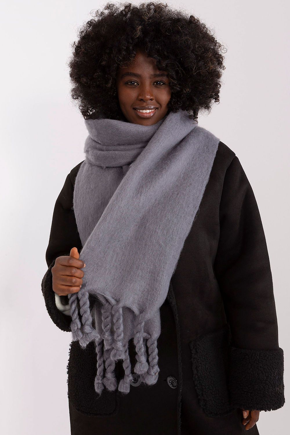  Szalik Model AT-SZ-2313502.20P Dark Grey - AT 