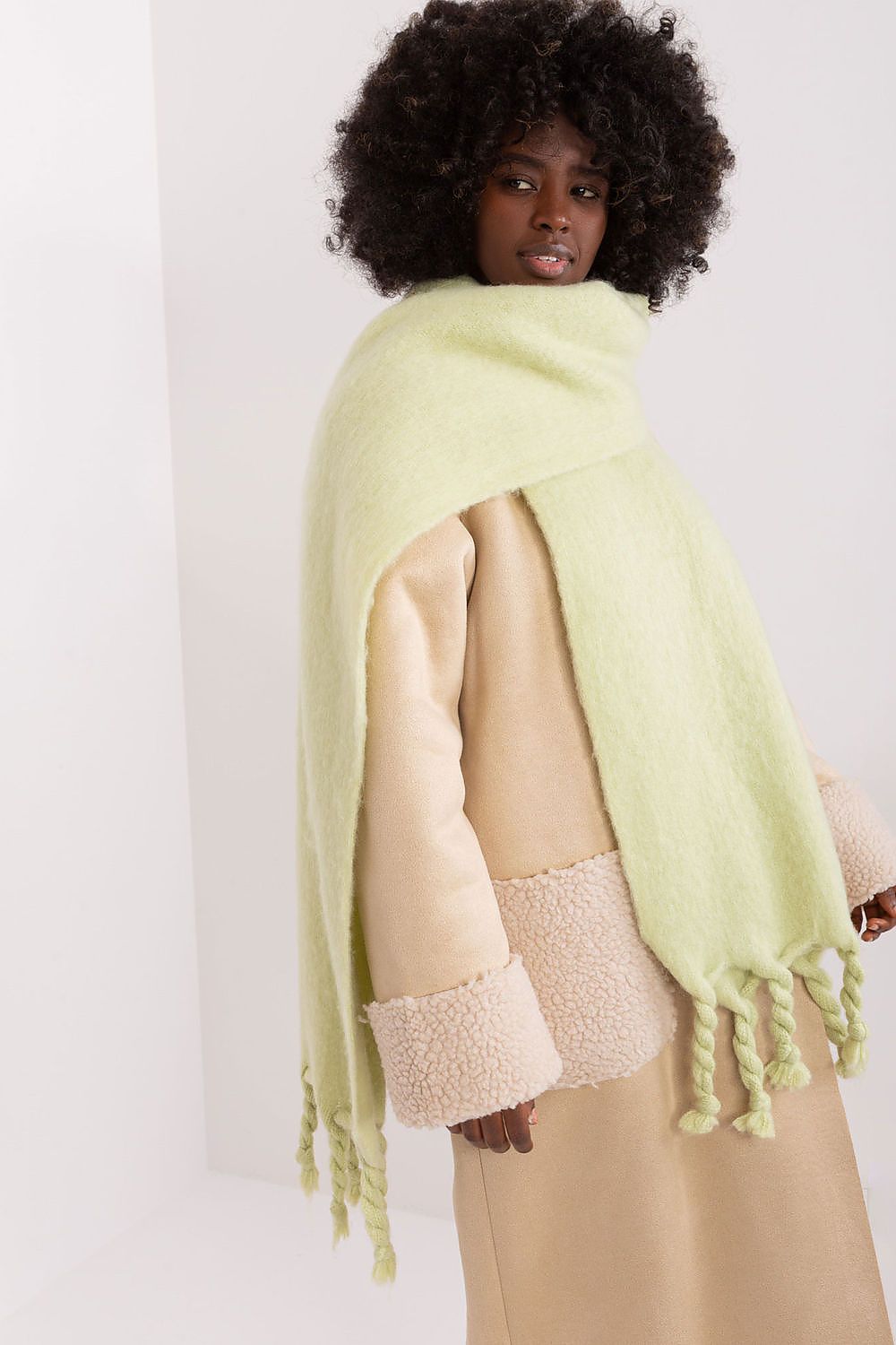   Szalik Model AT-SZ-2313502.20P Light Green - AT 