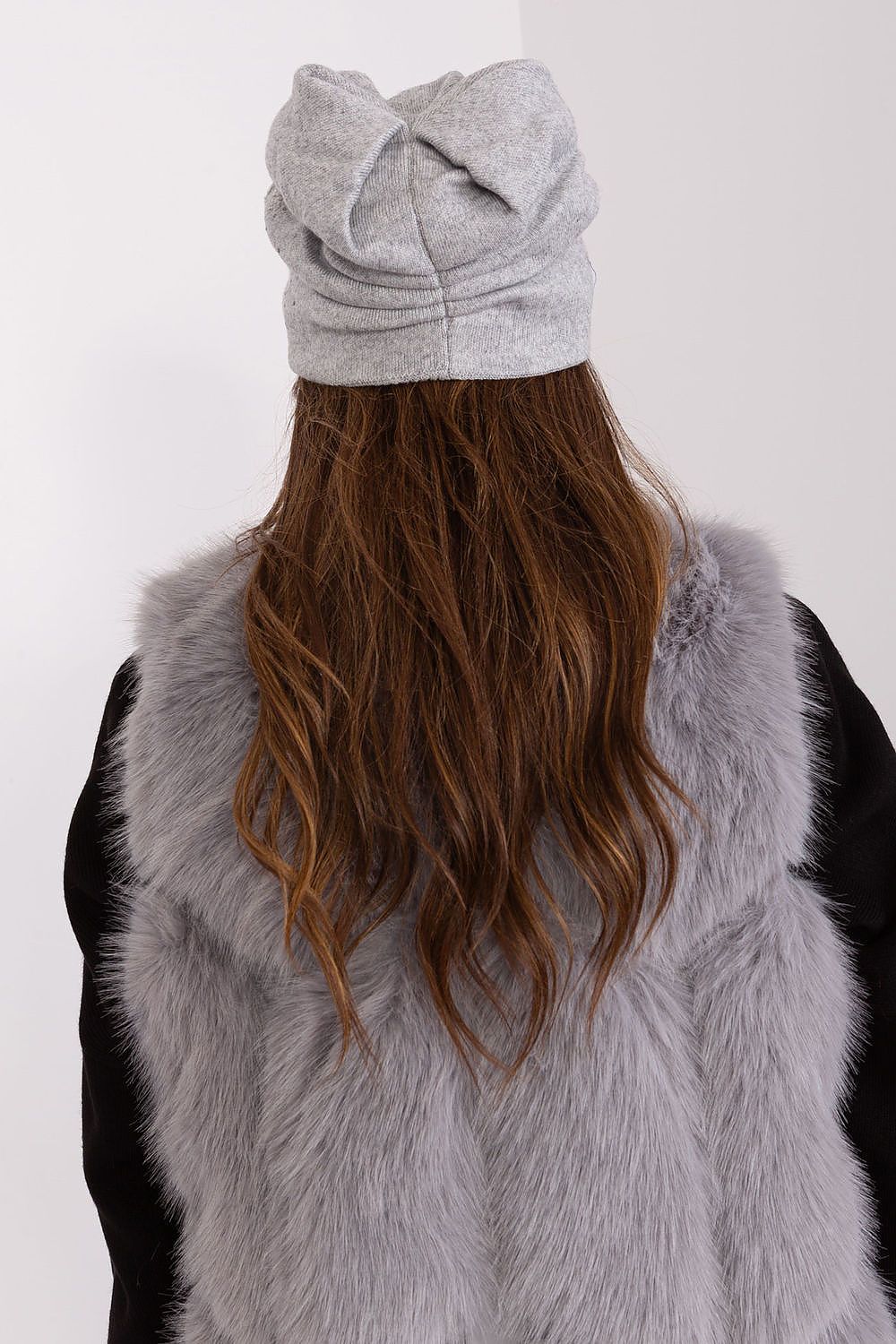   Czapka Model AT-CZ-23250.61P Grey - AT 