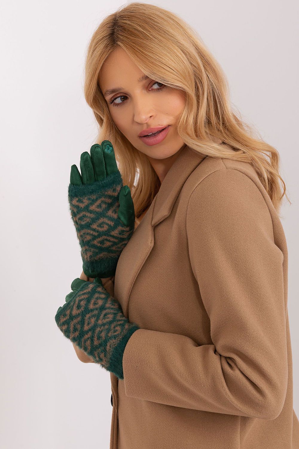   Rękawiczki Model AT-RK-2310.89 Dark Green - AT 