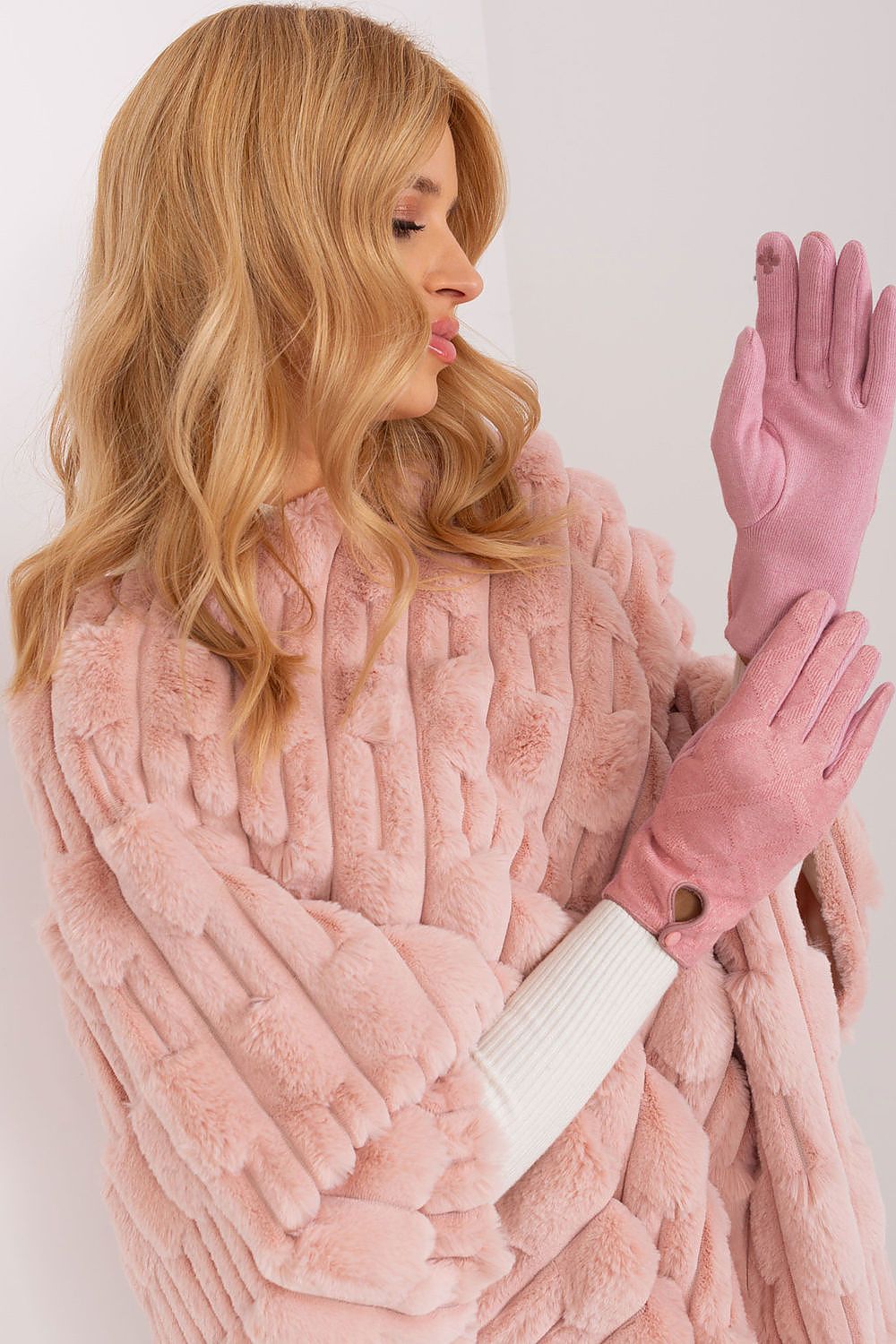   Rękawiczki Model AT-RK-239502.77 Light Pink - AT 
