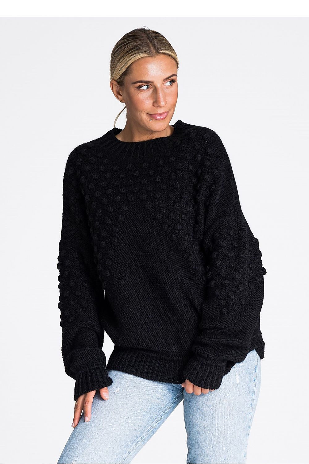   Sweter Damski Model M982 Black - Figl 
