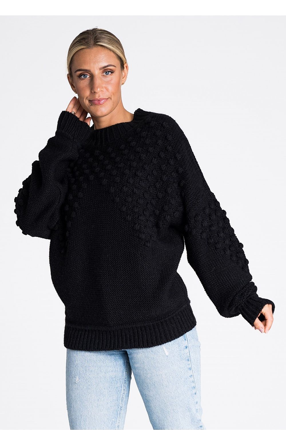   Sweter Damski Model M982 Black - Figl 