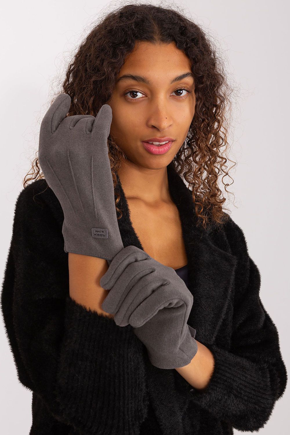   Rękawiczki Model AT-RK-8502A.97 Dark Grey - AT 