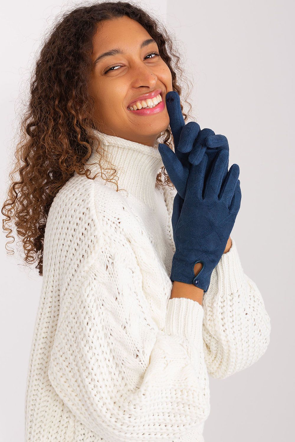   Rękawiczki ModelAT-RK-239502.87 Dark Blue - AT 