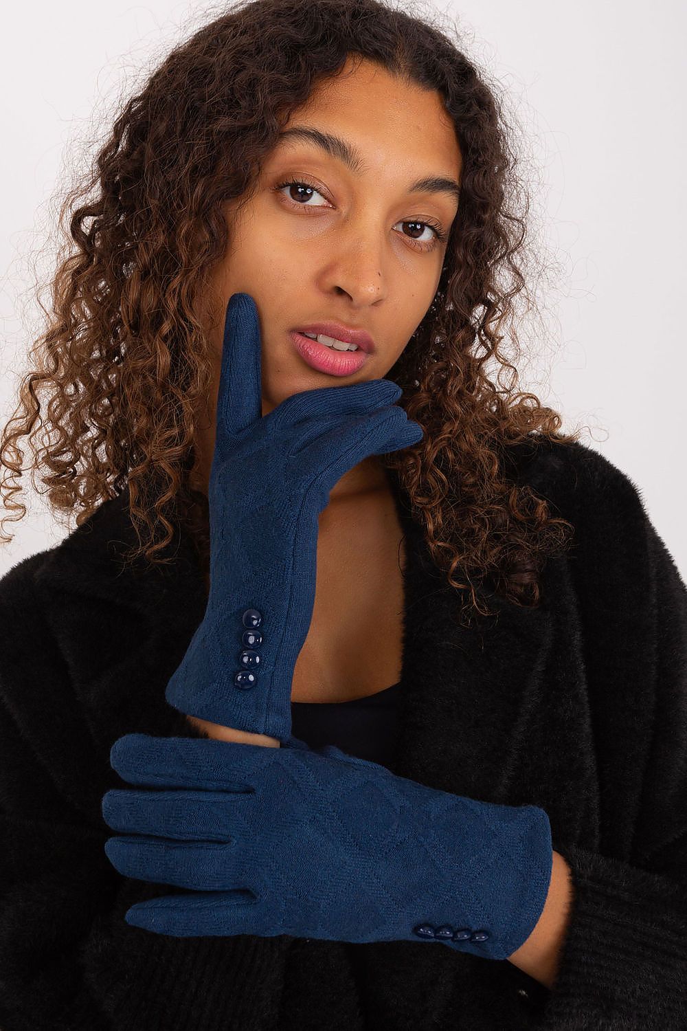   Rękawiczki Model AT-RK-239302.10X Dark Blue - AT 