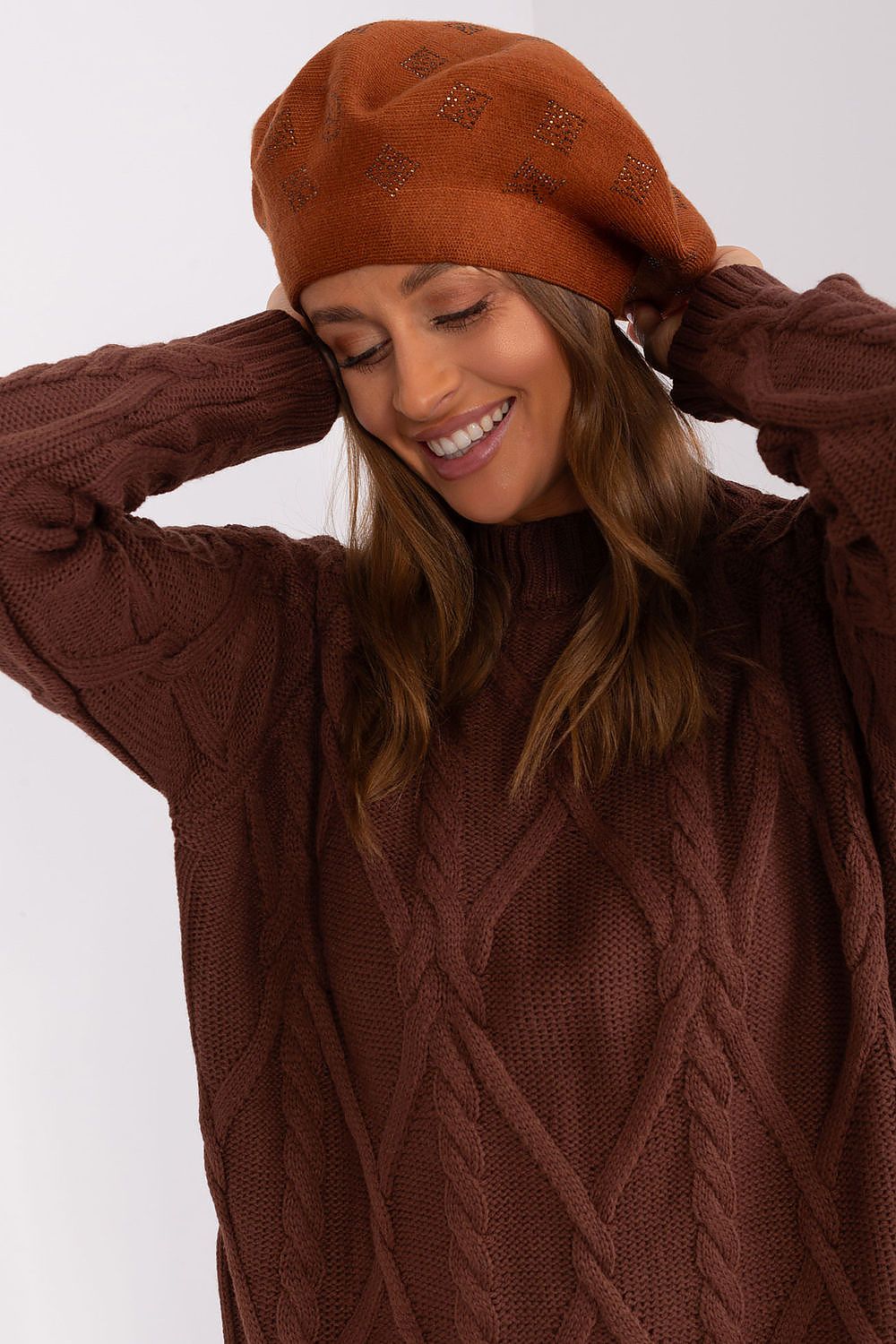   Beret Model AT-CZ-2318.26 Light Brown - AT 