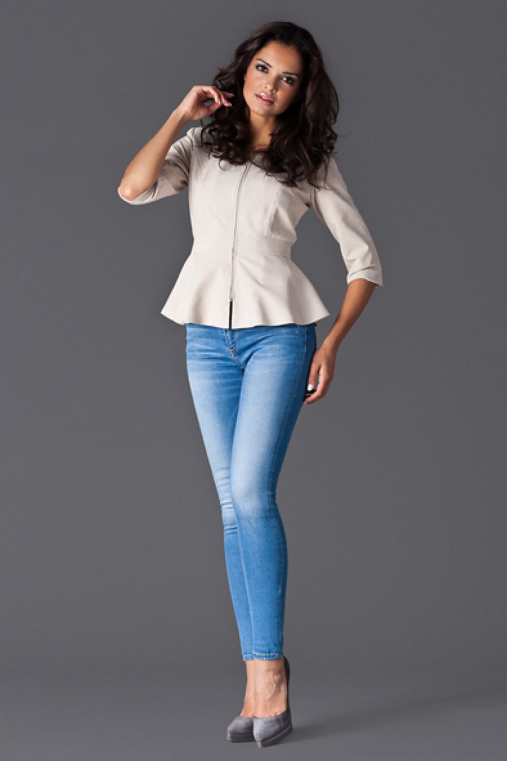   Żakiet Model 132 Beige - Figl 