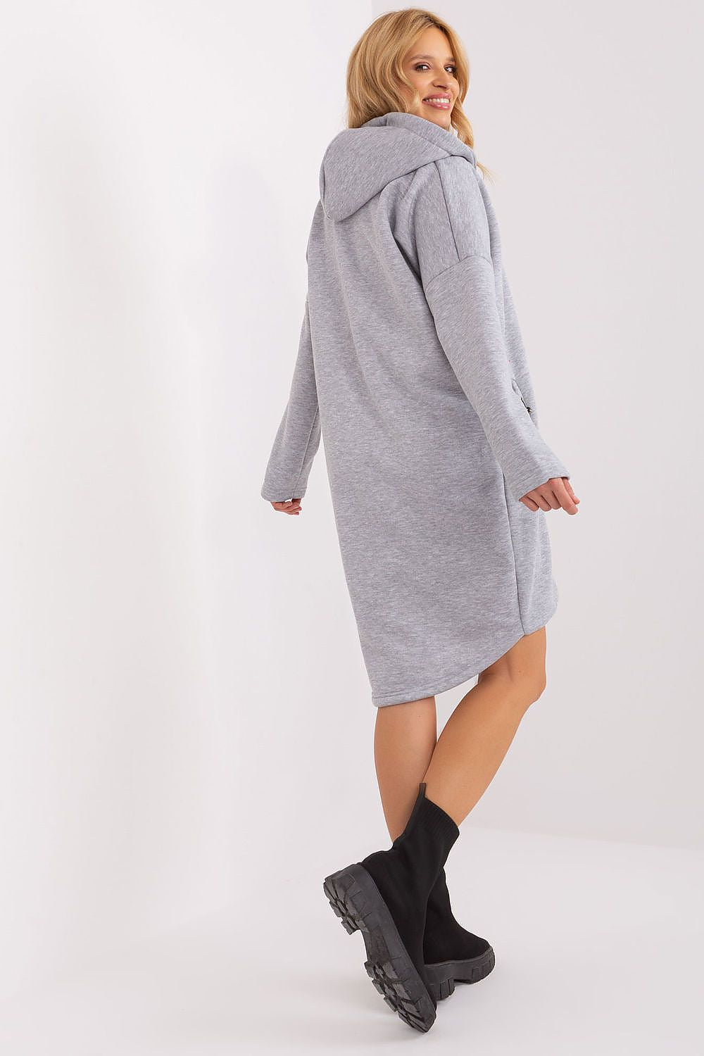   Bluza Damska Model RV-BL-4858-2.97P Grey - Relevance 