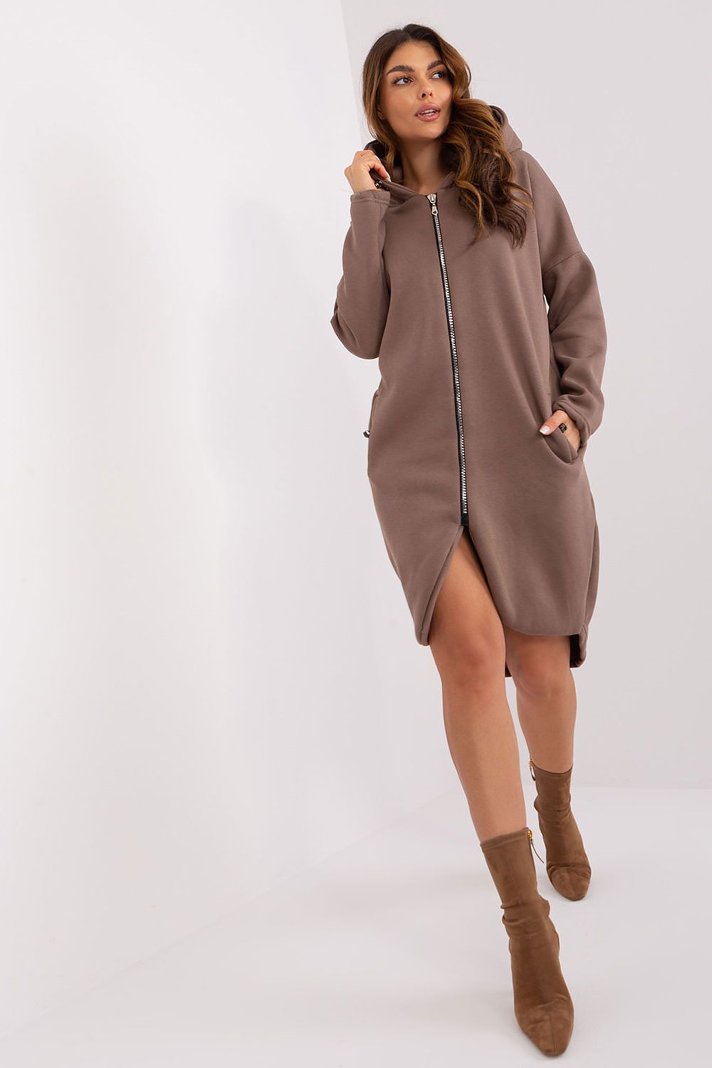   Bluza Damska Model RV-BL-4858-2.97P Brown - Relevance 