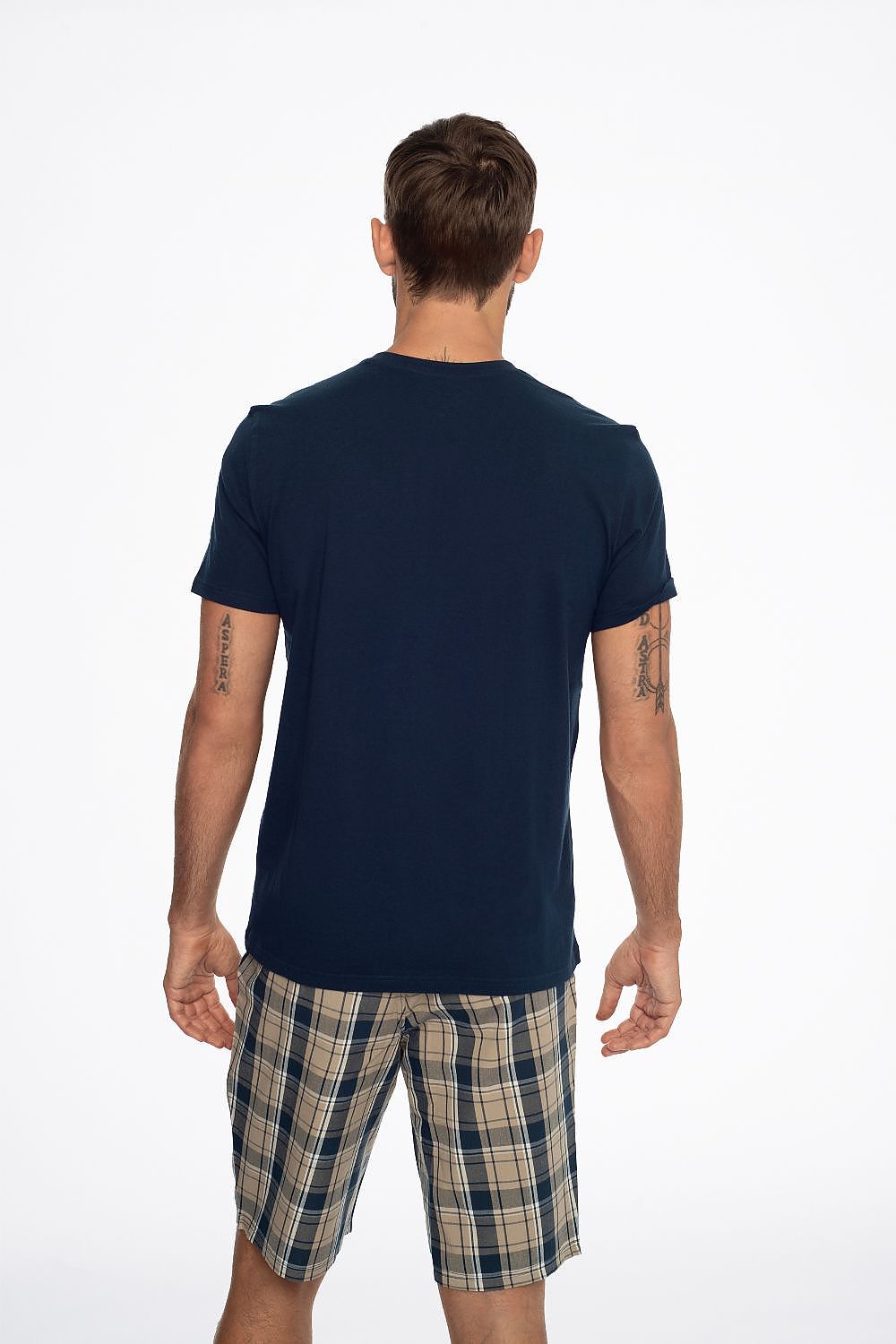   Piżama Męśka Model Ethos 41294-59X Navy/Beige - Henderson 