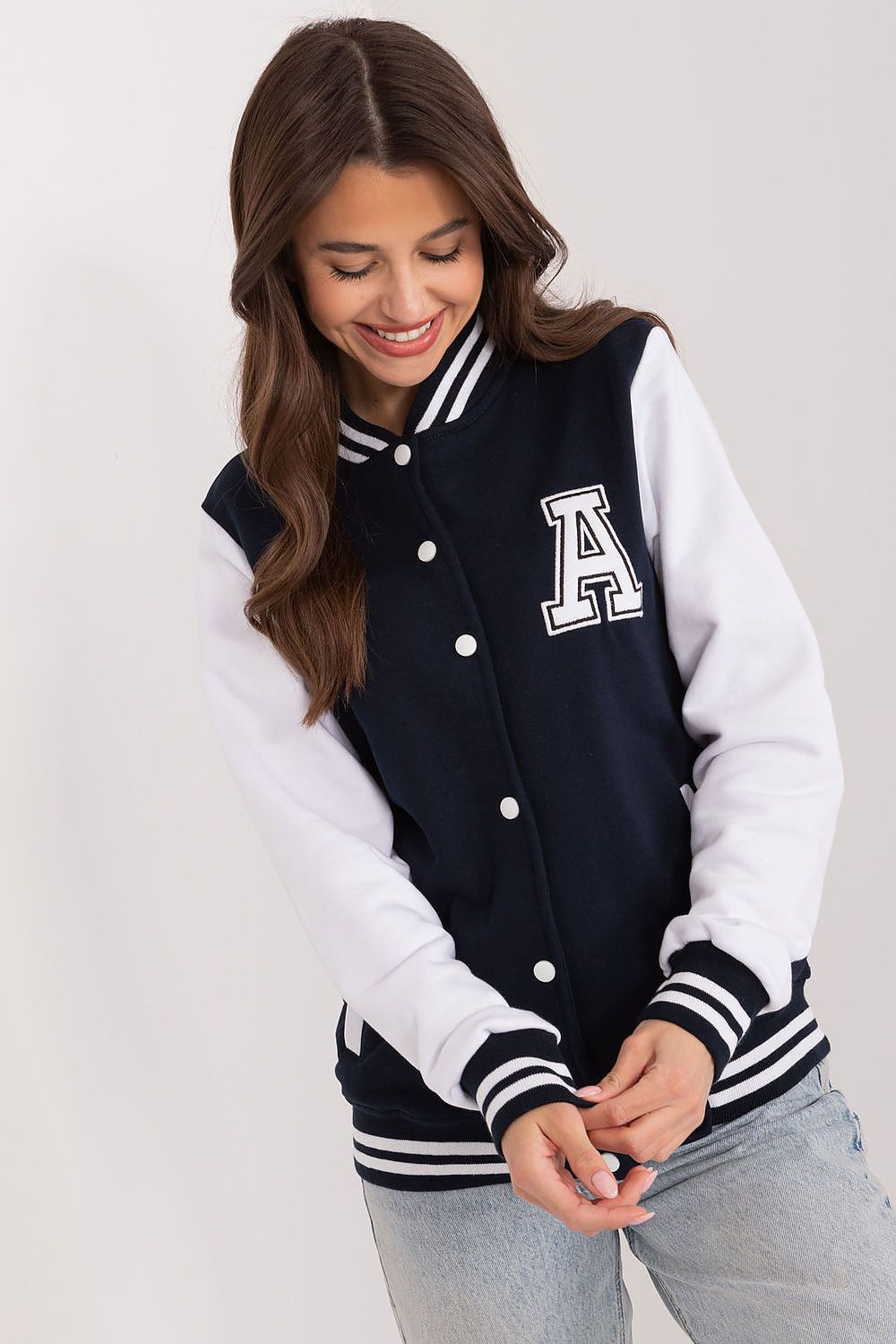   Bluza Damska Model RV-BL-7670.31 Navy - Relevance 
