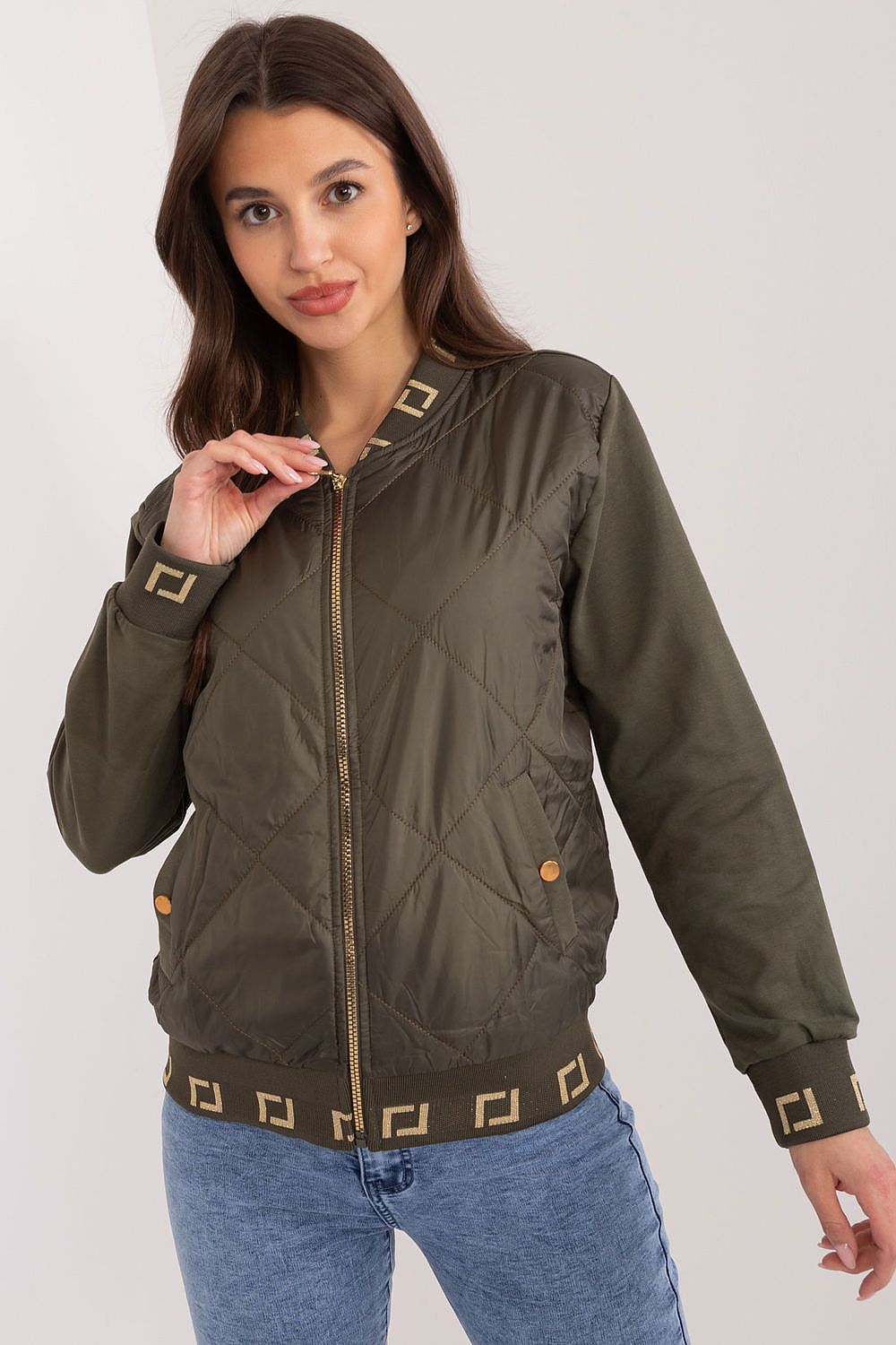   Bluza Damska Model RV-BL-8224.22 Khaki - Relevance 
