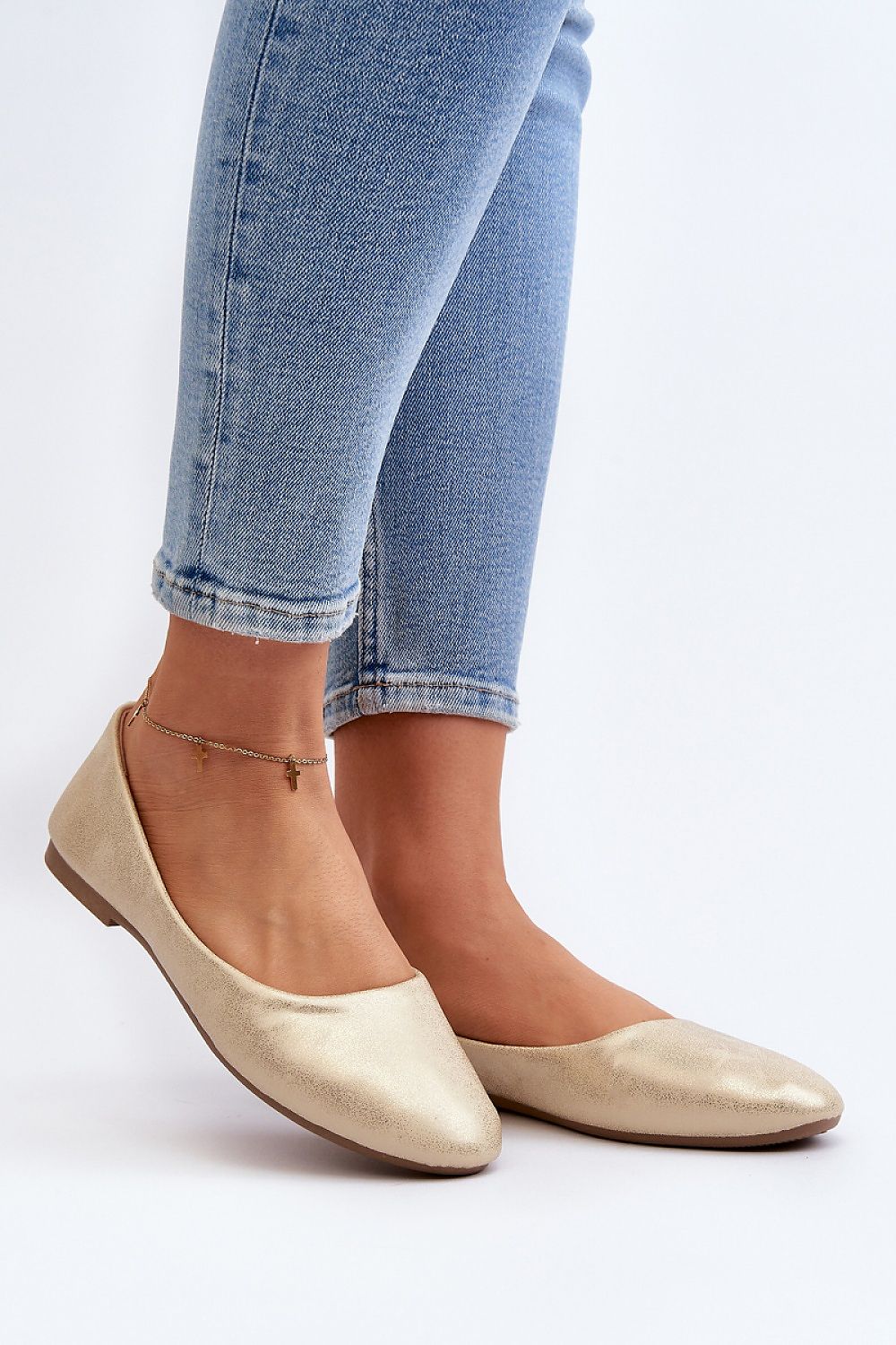   Baleriny Model Stacee 9BL02-1029 Gold - Step in style 