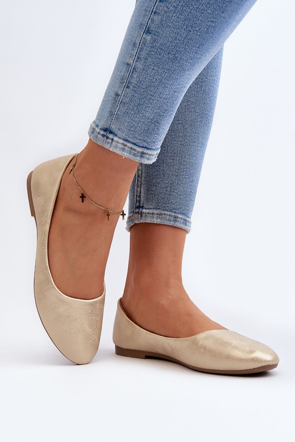   Baleriny Model Stacee 9BL02-1029 Gold - Step in style 
