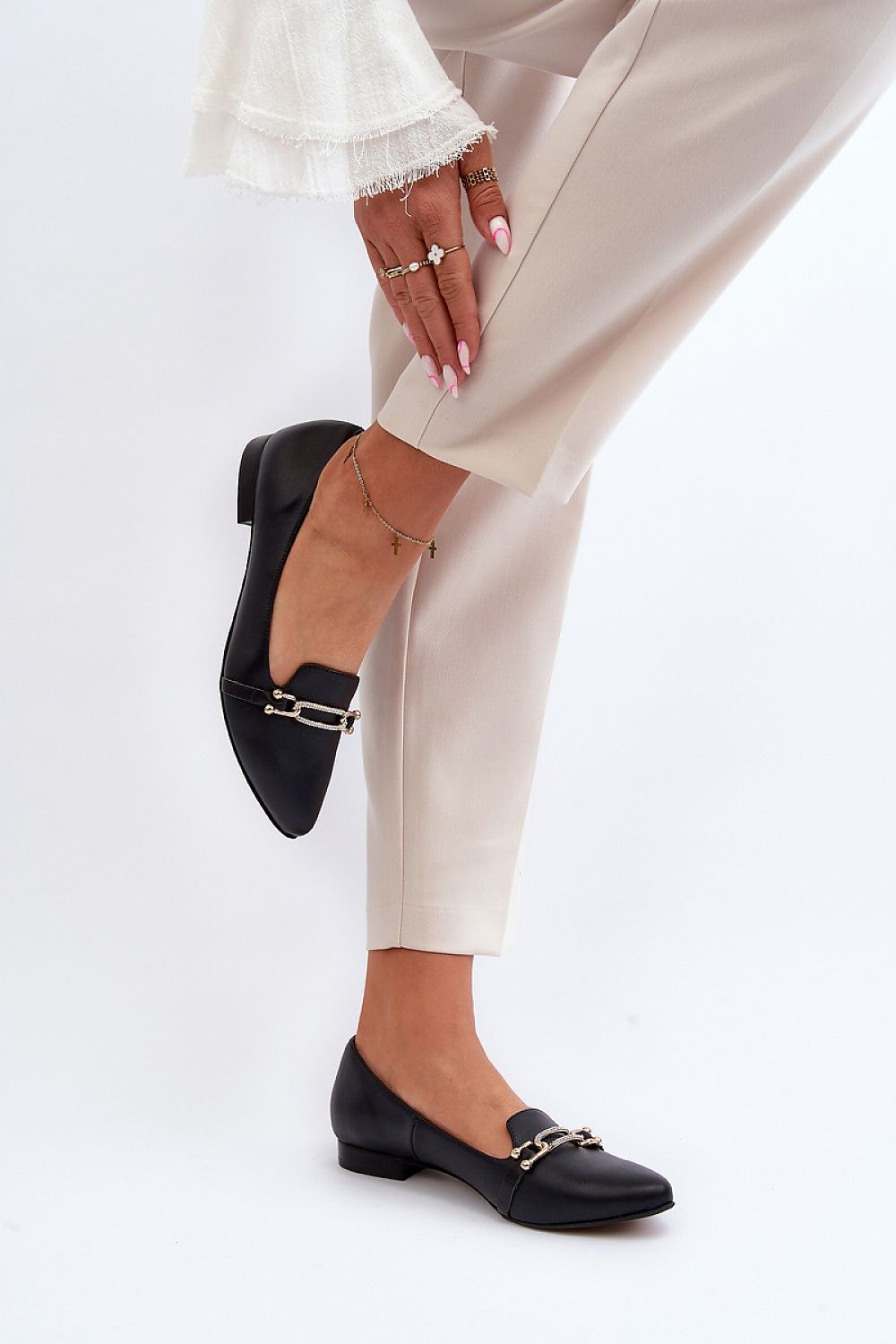   Baleriny Model Zazoo 2885/001 Black - Step in style 