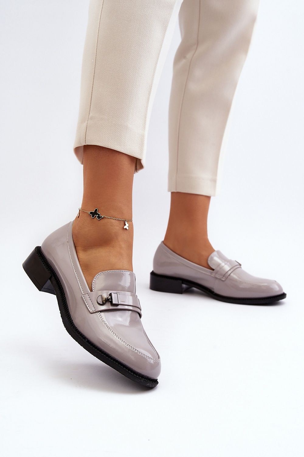   Mokasyny Model Nerilaja 66614 Grey - Step in style 