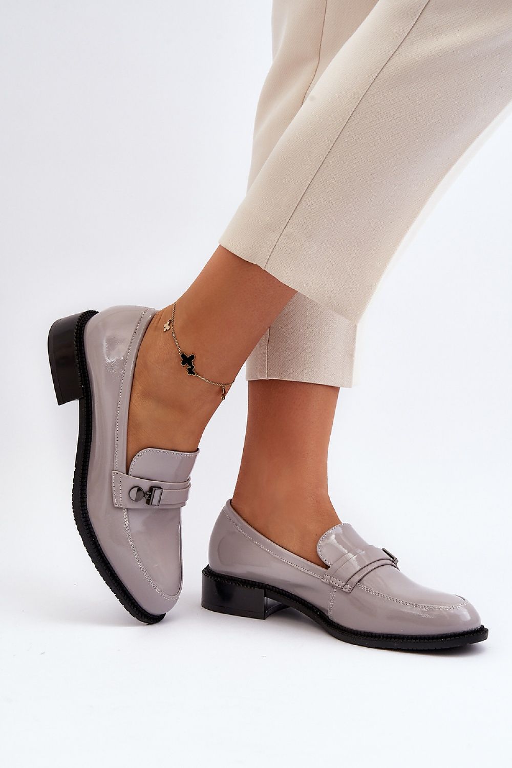   Mokasyny Model Nerilaja 66614 Grey - Step in style 