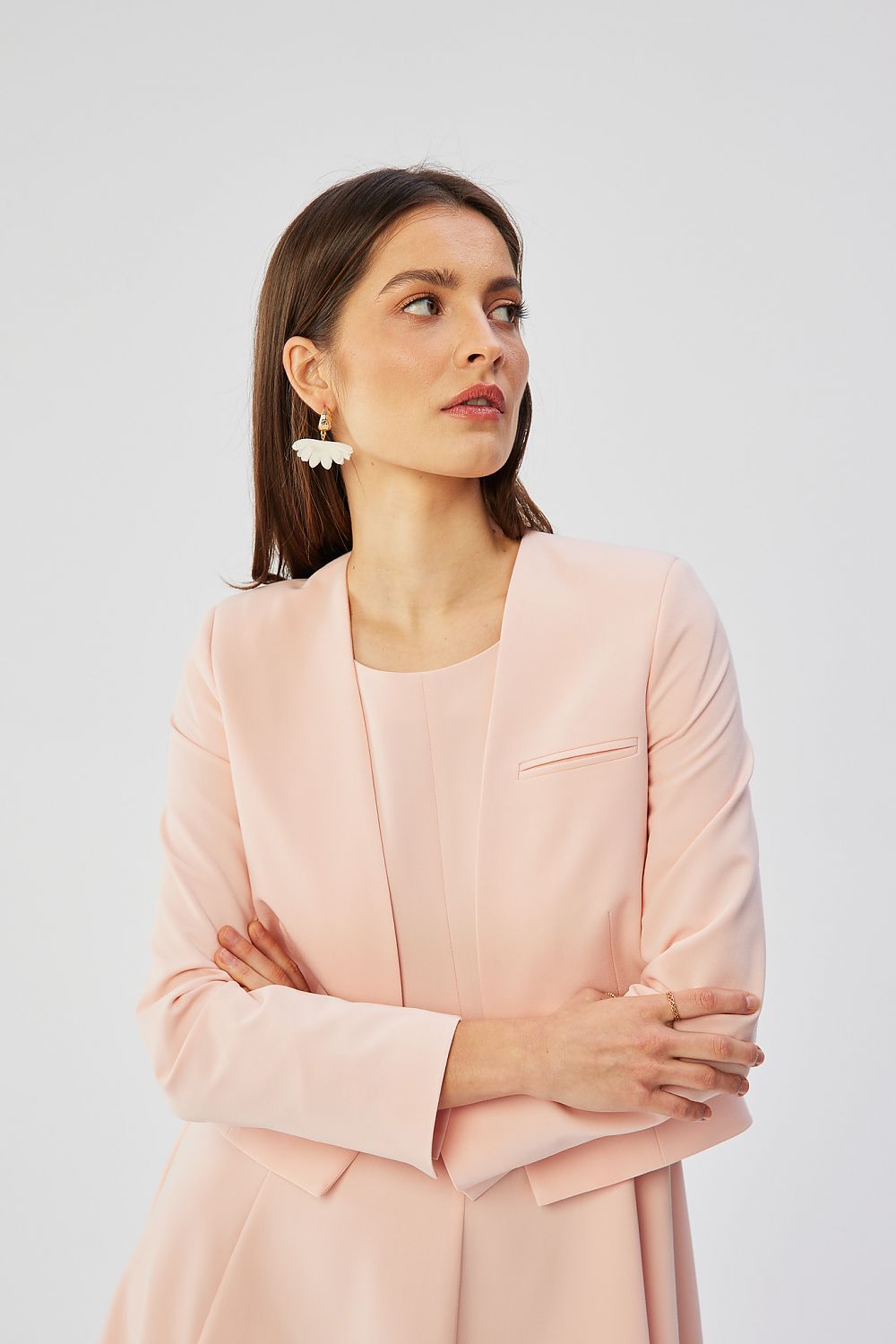   Marynarka Model S368 Powder Pink - Stylove 