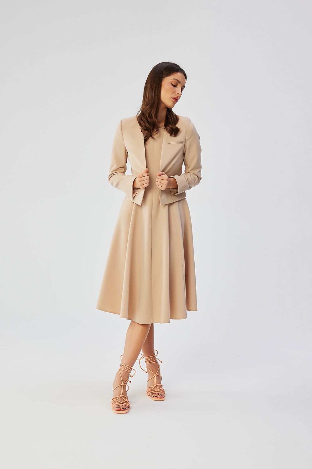   Marynarka Model S368 Beige - Stylove 