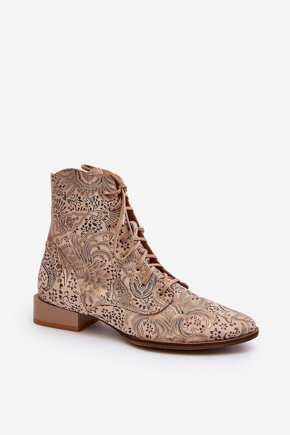   Botki Model Maciejka 06391-04 Beige - Step in style 