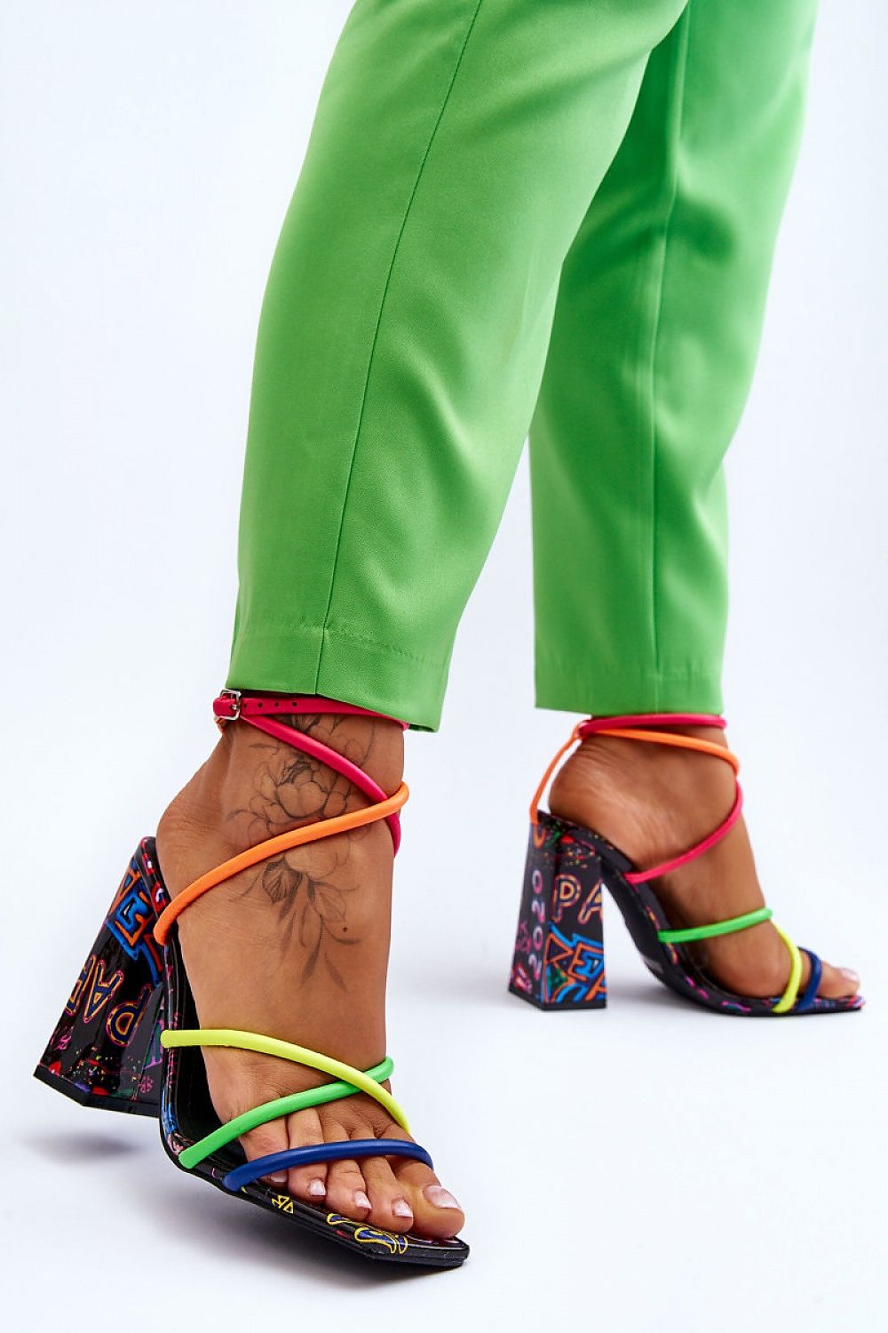  Sandały Model Josette FY2125-3 Multicolor Black - Step in style 