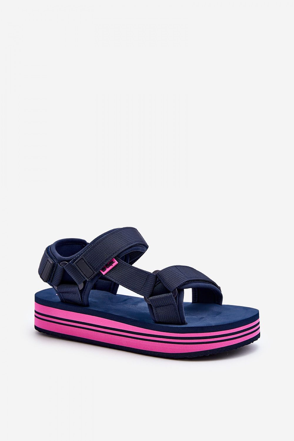  Sandały Model Lee Cooper LCW-24-05-2754L Navy/Fuksja - Step in style 