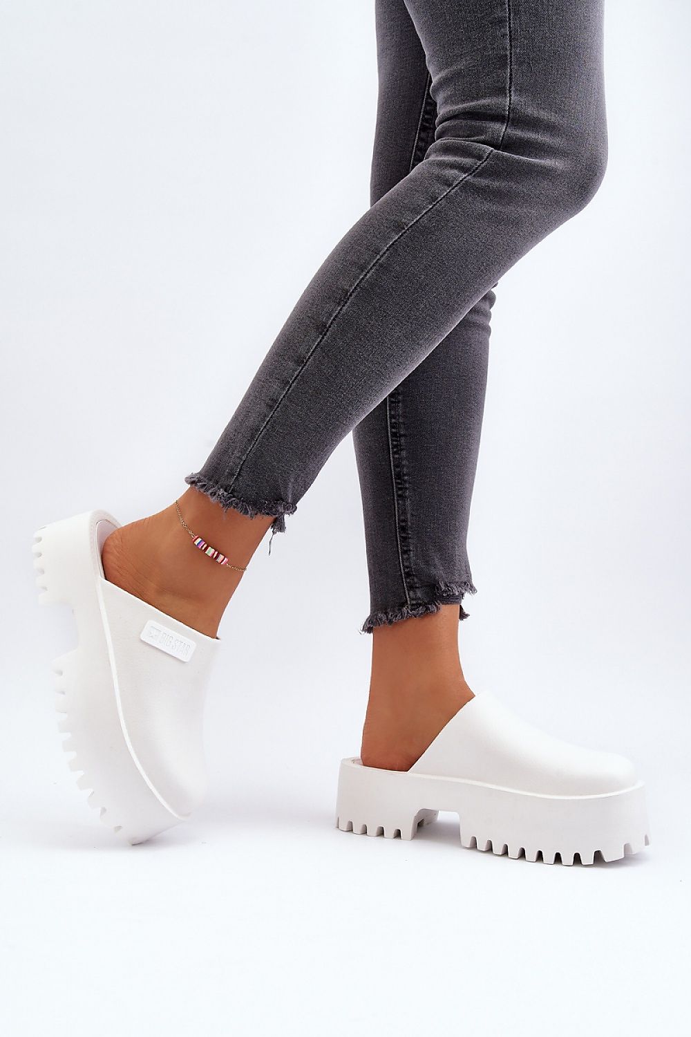  Sandał Klapki Model Big Star NN274015 White - Step in style 
