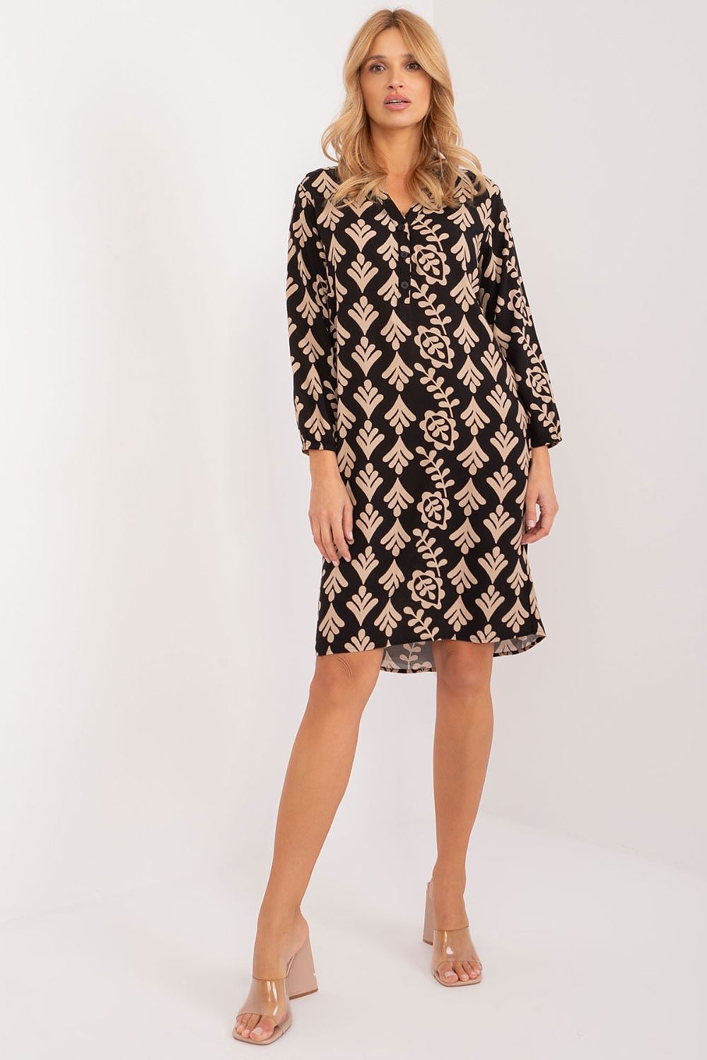  Sukienka Model D73771M30427A Black/Beige - Sublevel 