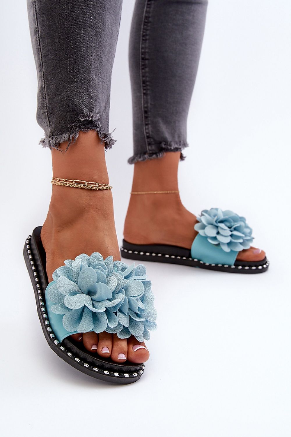  Sandał Klapki Model Cellanen M360 Blue - Step in style 