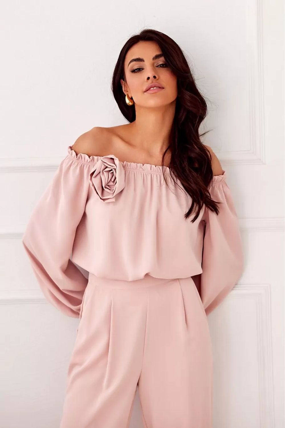   Bluzka Model Rosie ROZ BLU0180 Pink - Roco Fashion 
