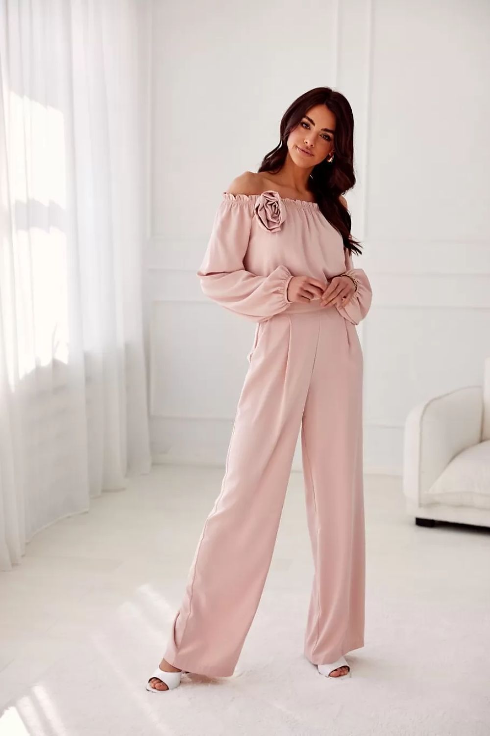   Bluzka Model Rosie ROZ BLU0180 Pink - Roco Fashion 