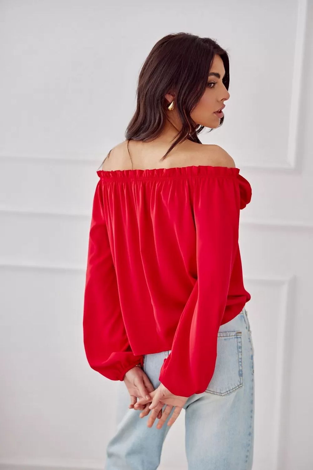   Bluzka Model Rosie CZE BLU0180 Red - Roco Fashion 
