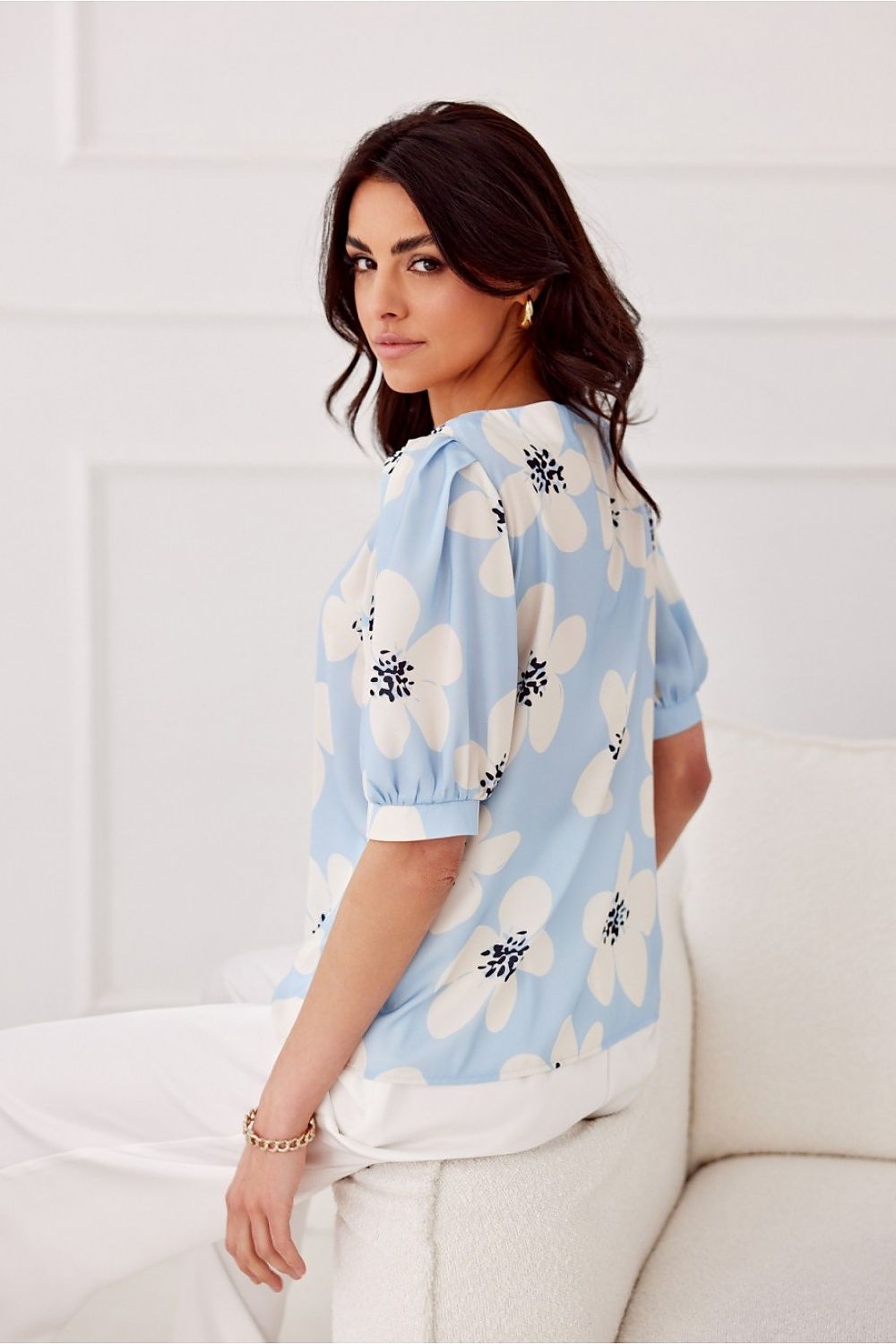   Bluzka Model Jenna BLU0179 Y23 Blue - Roco Fashion 