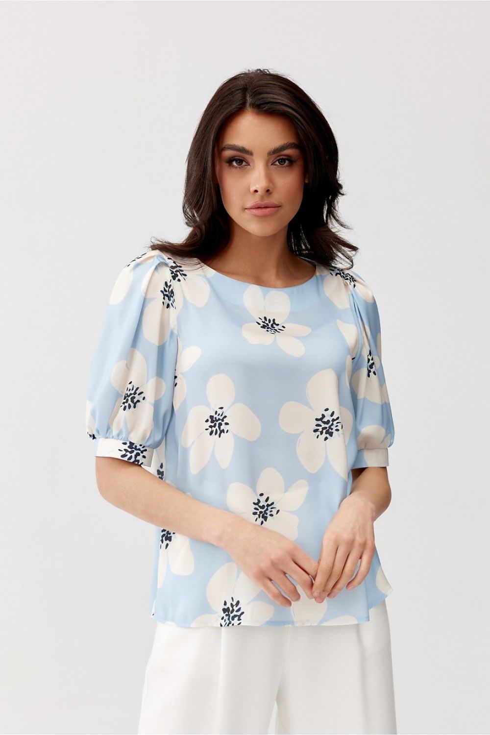   Bluzka Model Jenna BLU0179 Y23 Blue - Roco Fashion 