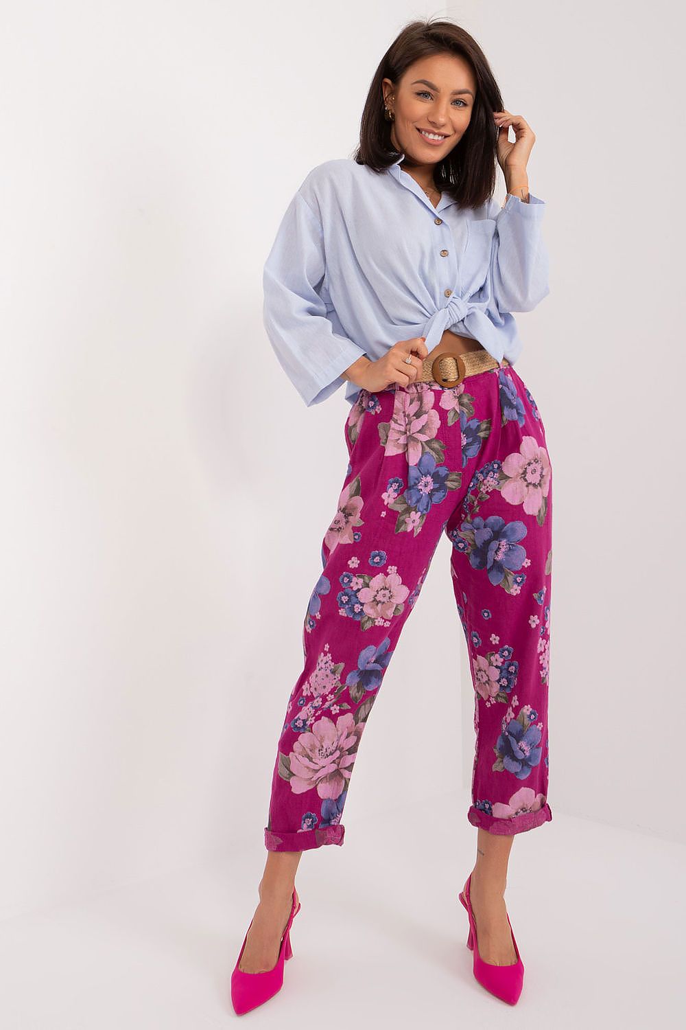  Spodnie Damskie Model DHJ-SP-1365.89 Violet - Italy Moda 