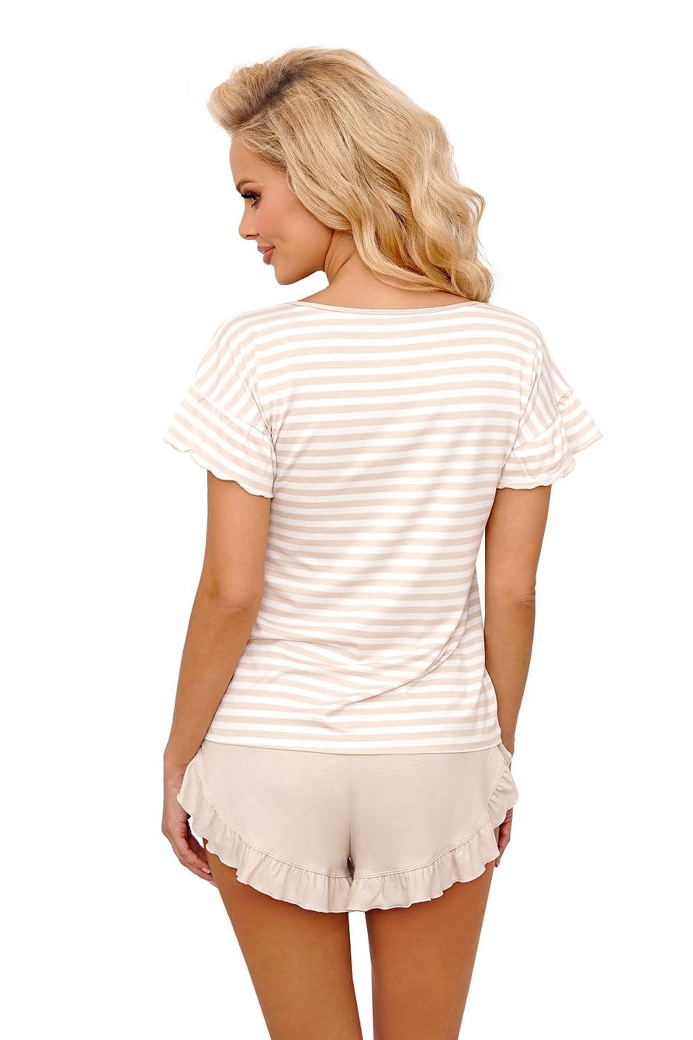  Piżama Damska Model Marina 1/2 Beige - Donna 