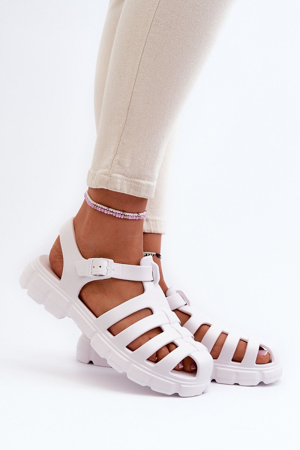  Sandały Model Gasaria 3761 White - Step in style 