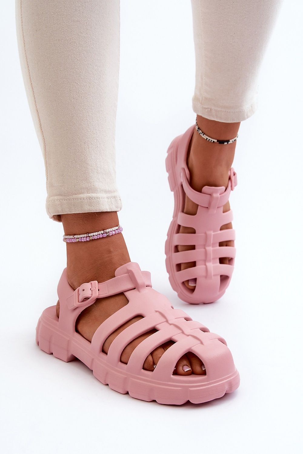  Sandały Model Gasaria 3761 Pink - Step in style 