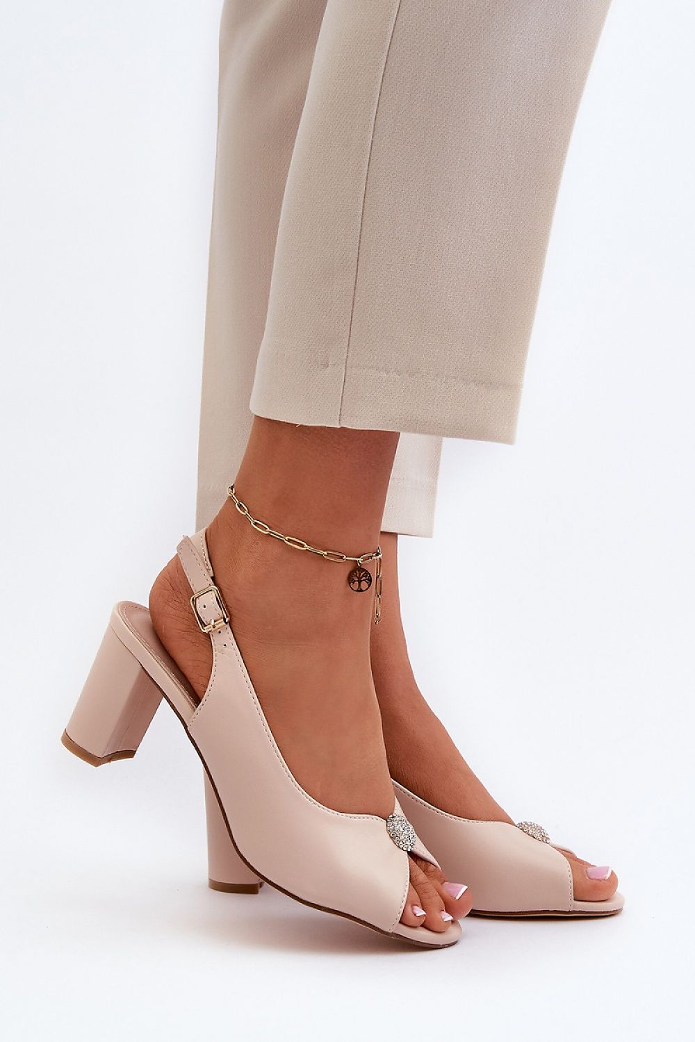  Sandały Model Trasea 24SD98-6785 Beige - Step in style 