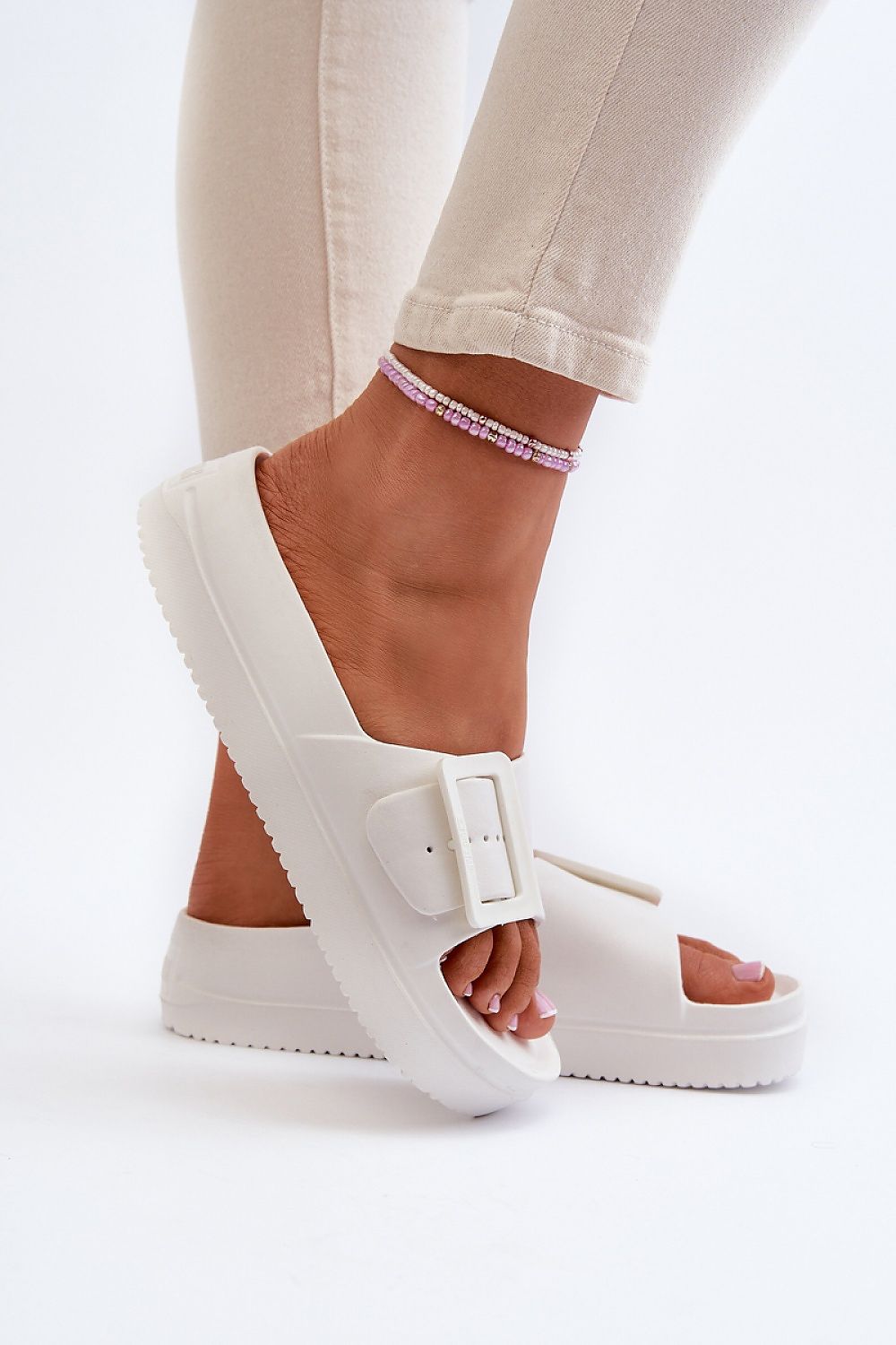  Sandał Klapki Model Big Star NN274A661 White - Step in style 