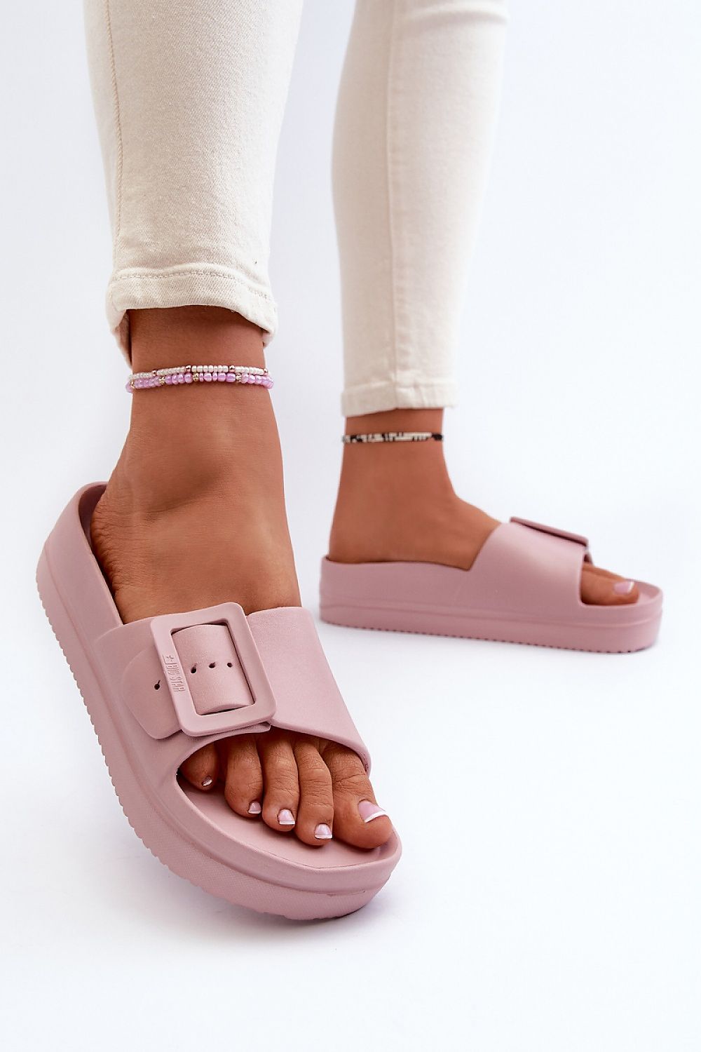  Sandał Klapki Model Big Star NN274A663 Pink - Step in style 