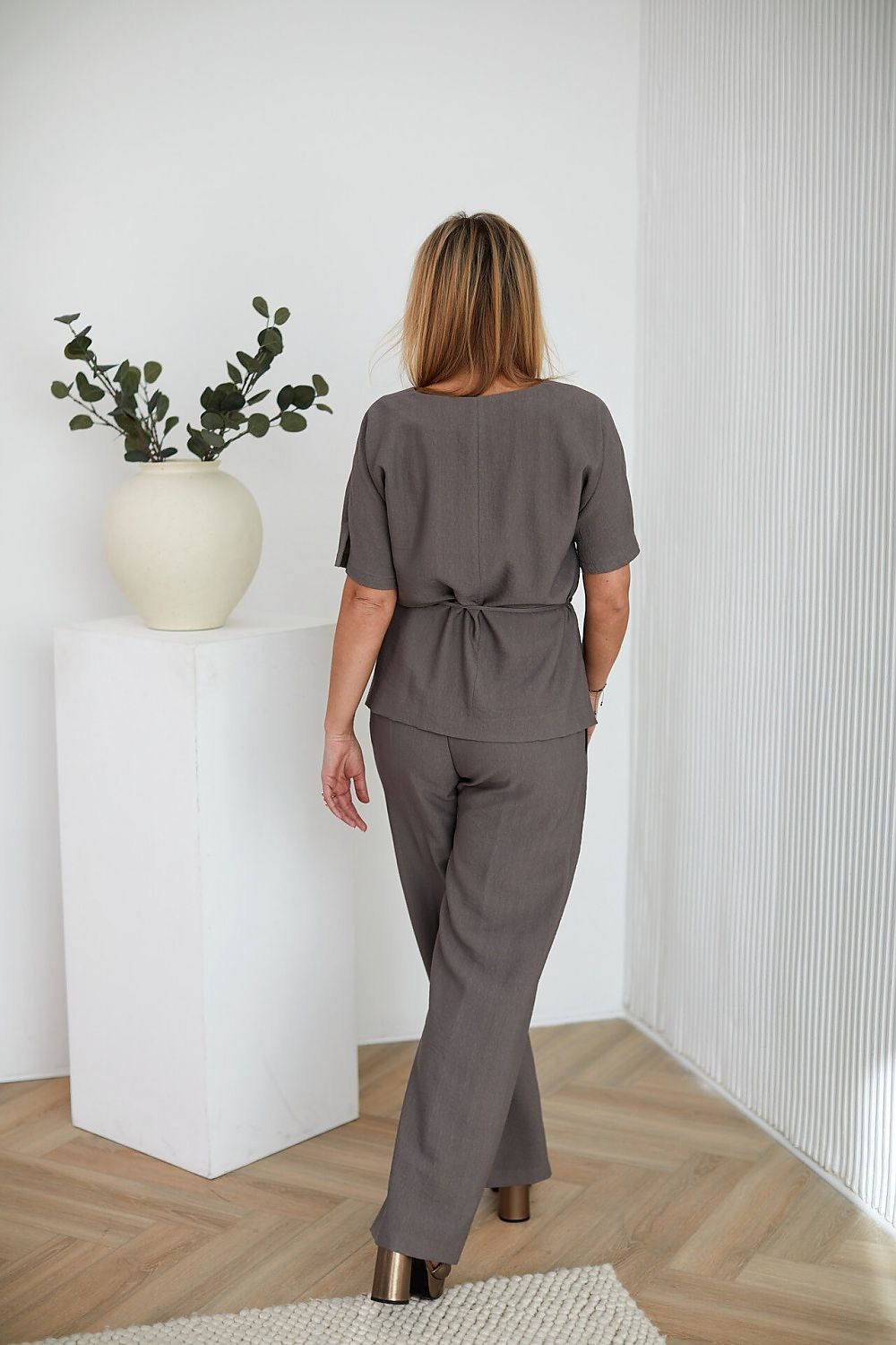  Spodnie Komplet Model M404/4 Grey Beige - La Aurora 
