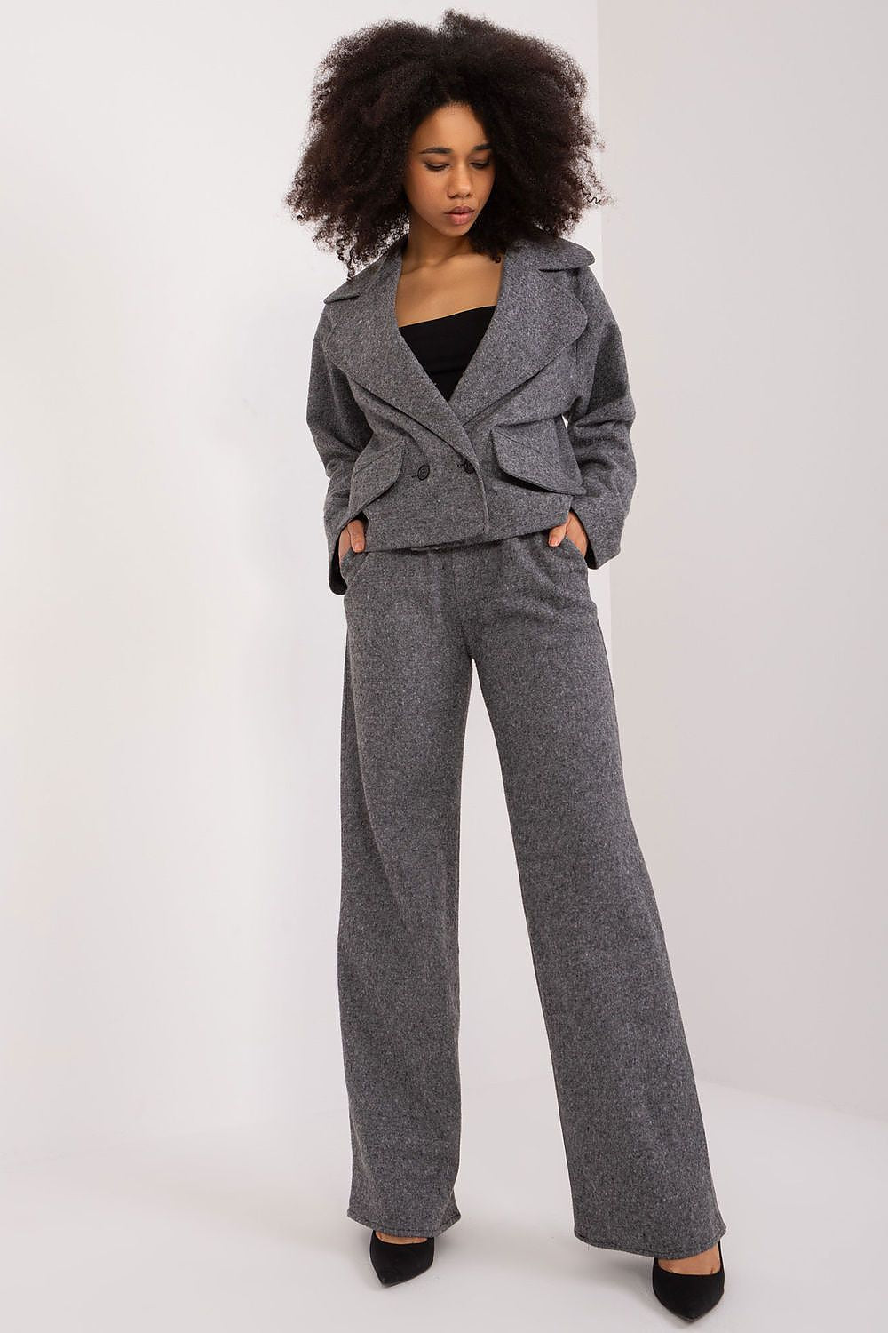   Marynarka Model LK-MA-509562-2.14X Grey/Black - Lakerta 