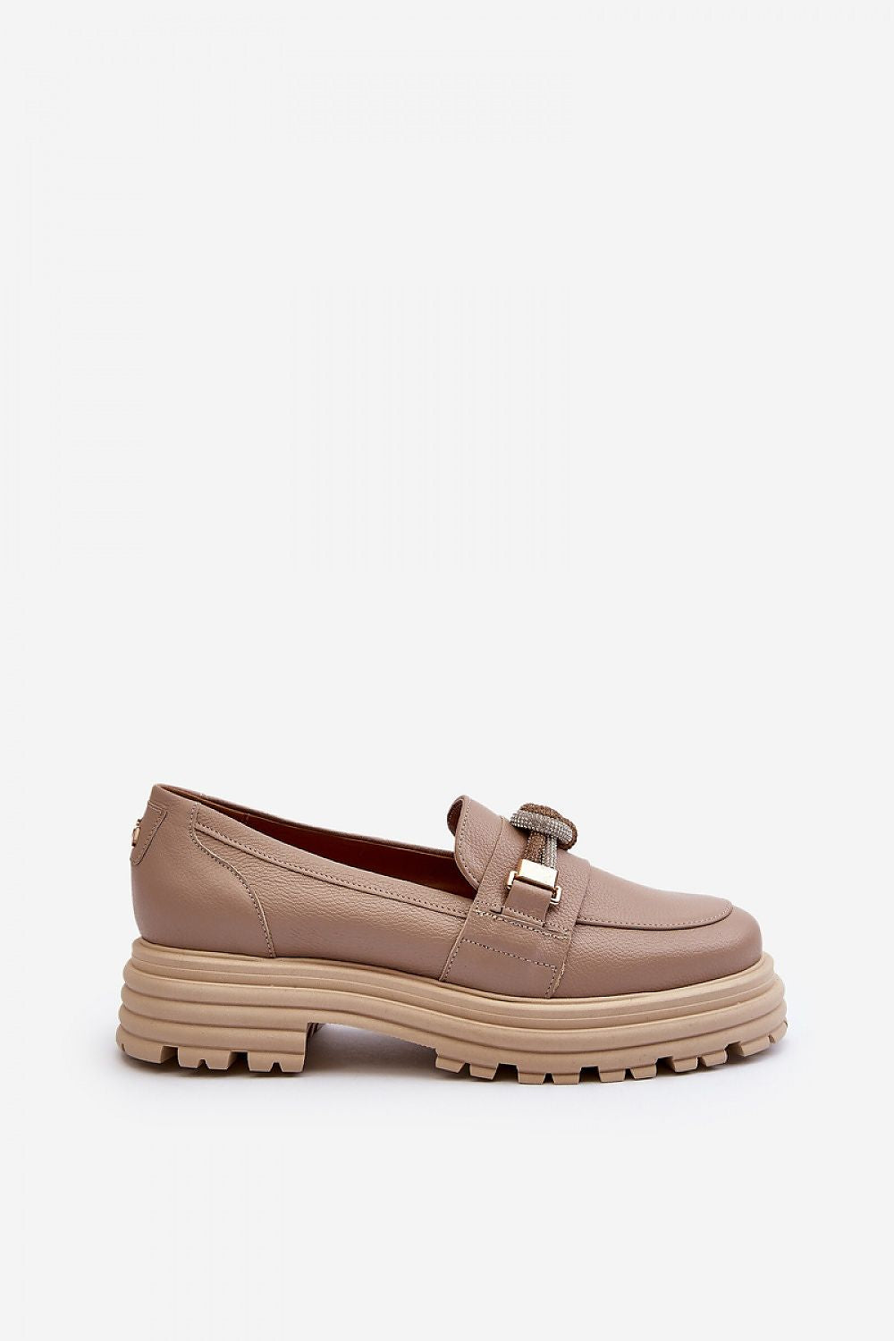   Mokasyny Model Laura Messi 2780/252 Dark Beige - Step in style 
