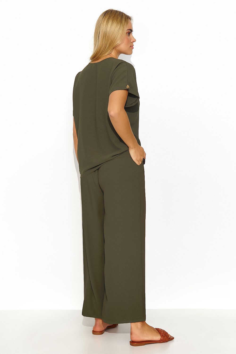  Spodnie Komplet Model M831 Khaki - Makadamia 