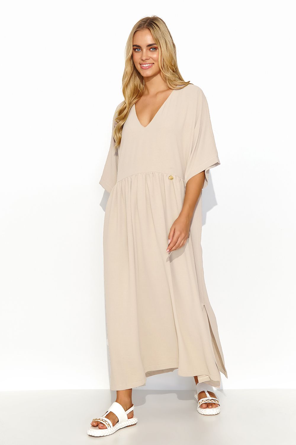  Sukienka Model M835 Light Beige - Makadamia 