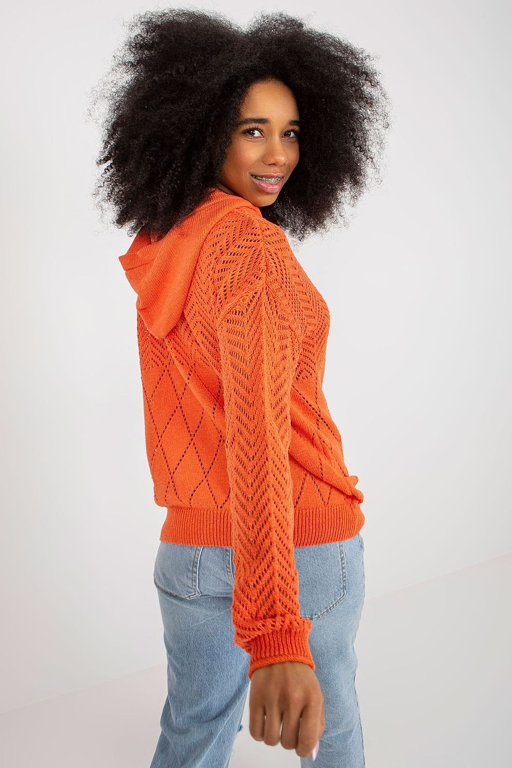   Sweter Damski Model BA-SW-2003.51P Orange - Badu 