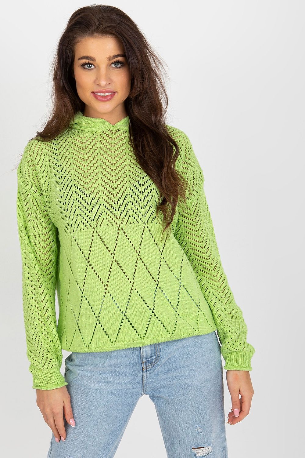   Sweter Damski Model BA-SW-2003.51P Light Green - Badu 