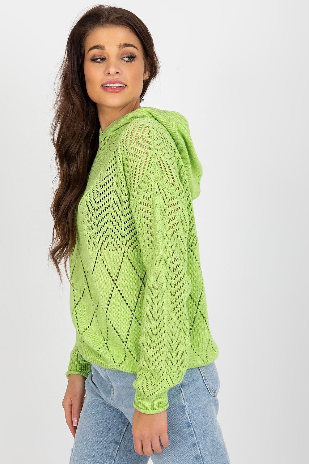   Sweter Damski Model BA-SW-2003.51P Light Green - Badu 